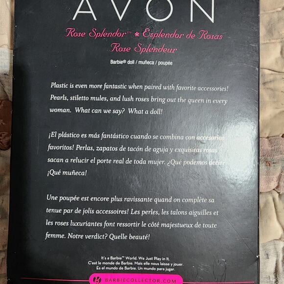 Barbie 2010 Avon Rose Splendor Pink Label Robert Best Design NEW IN BOX - Picture 4 of 5